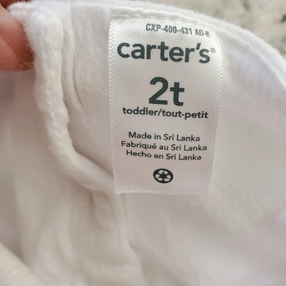 Carters‎ Toddlers Girls White Tank Top 2T